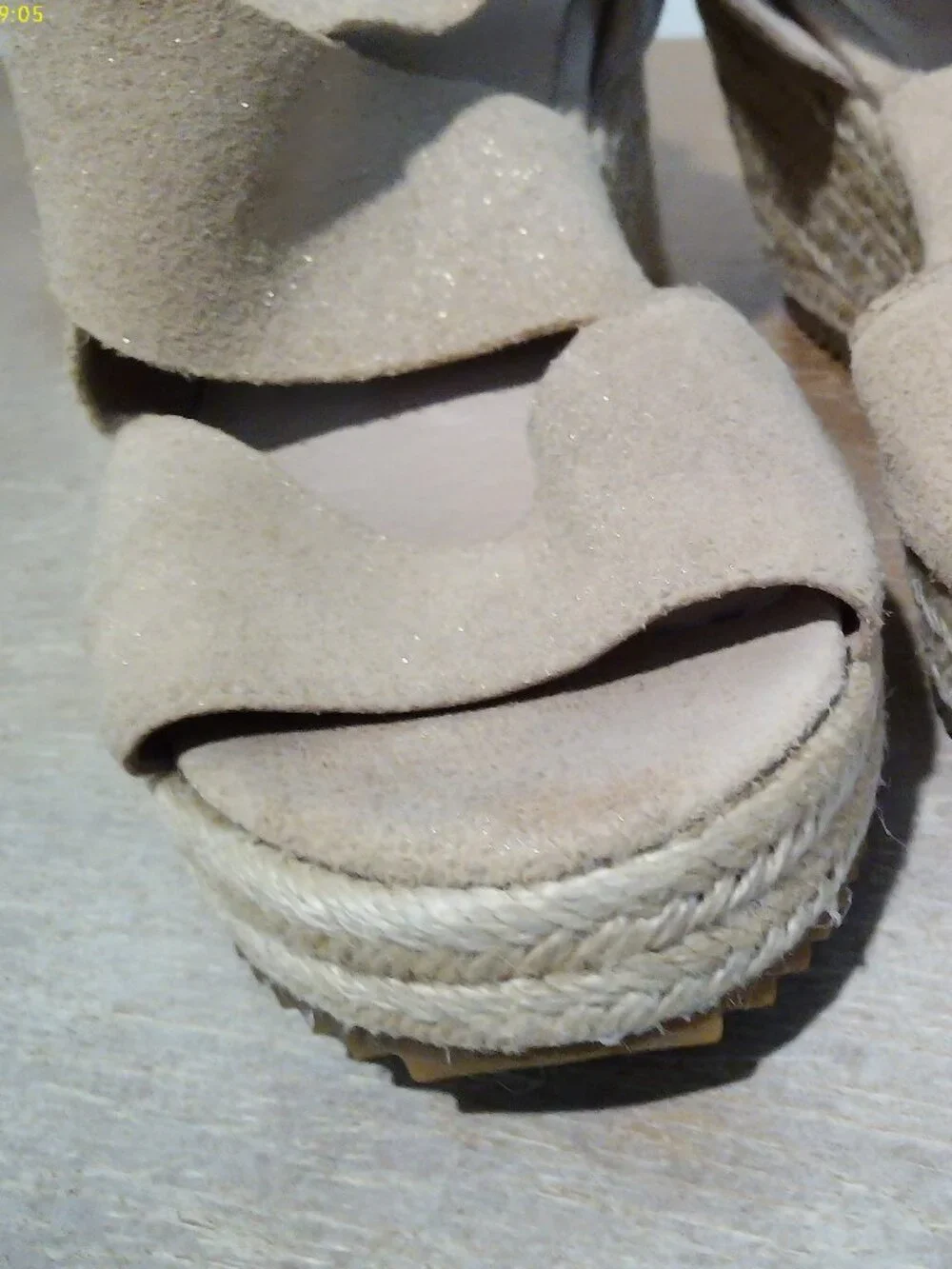Eileen Fisher Sandals Women's Size 7 Silver Willow Wedge Leather